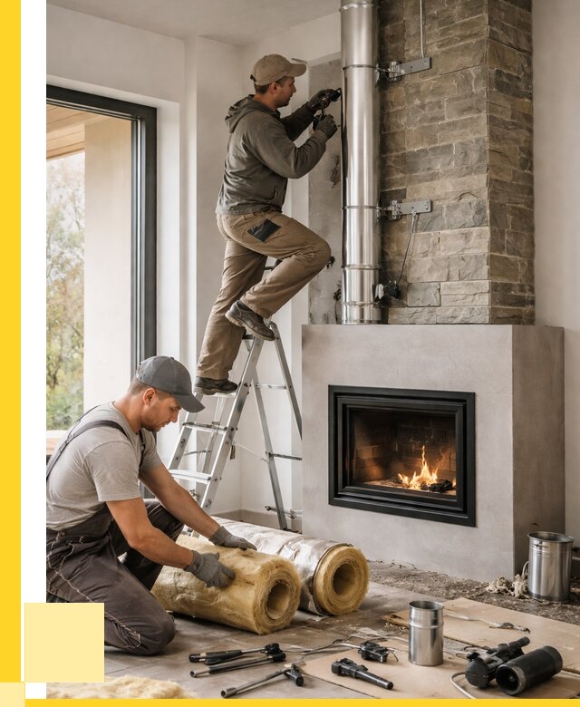 Монтаж дымоходов для каминов в Альметьевске от 15570 р. ЭриданЛьм