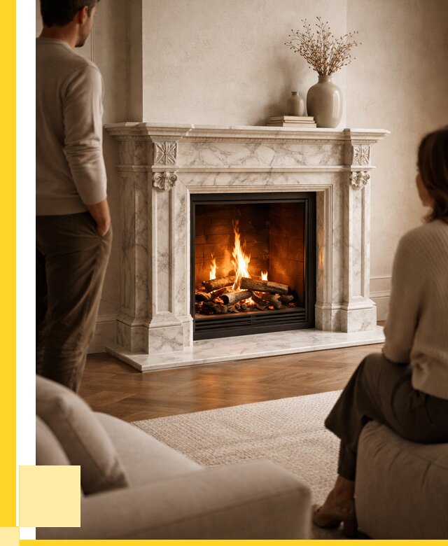 Мраморные камины под ключ в Альметьевске от 259500 р. | ЭриданЛьм