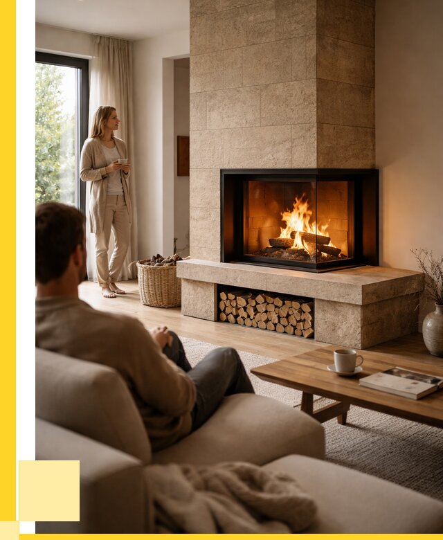 Угловые камины из кирпича установка в Альметьевске от 155700 р. ЭриданЛьм