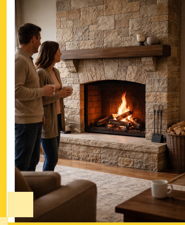 Каменные камины на заказ в Альметьевске от 186840 р. | ЭриданЛьм