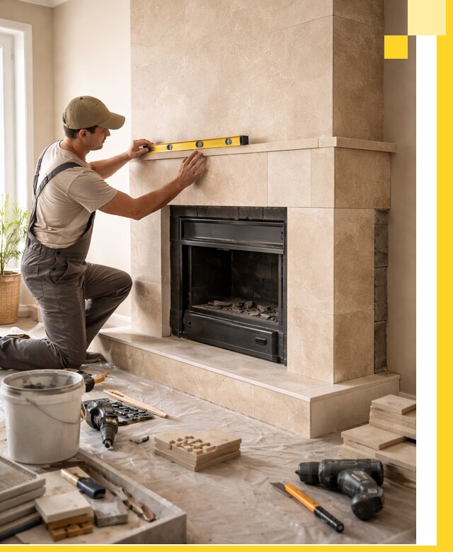 Установка и монтаж каминов в частном доме под ключ в Альметьевске