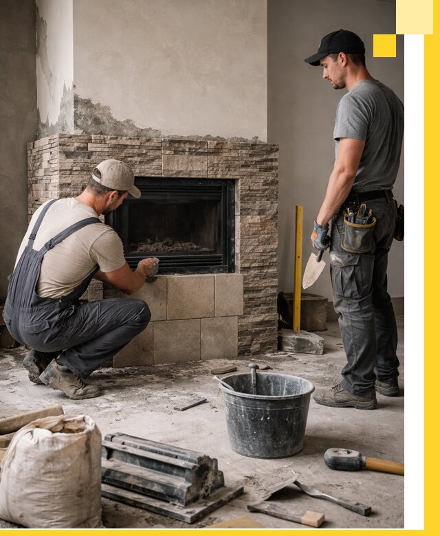 Камины под ключ в Альметьевске: проект, изготовление и монтаж