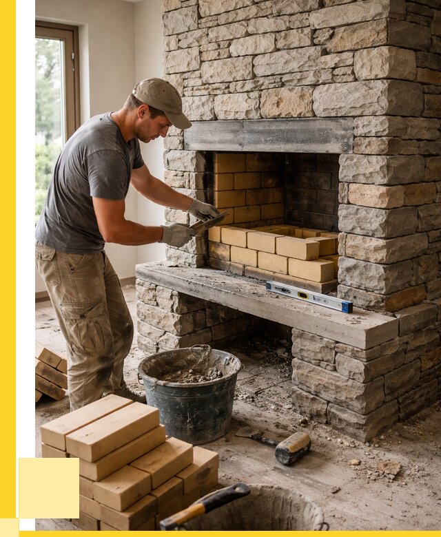 Кладка каминов и камина в Альметьевске от 25950 р. ЭриданЛьм