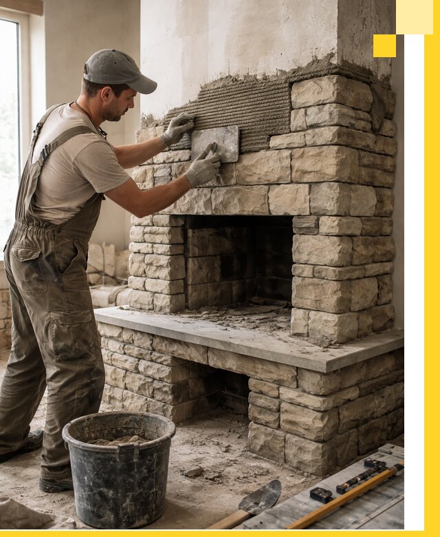 Строительство каминов под ключ в Альметьевске от проектирования до монтажа