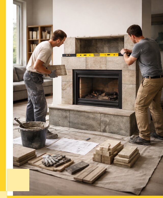 Монтаж каминов и установка в Альметьевске от 46710 р. | ЭриданЛьм