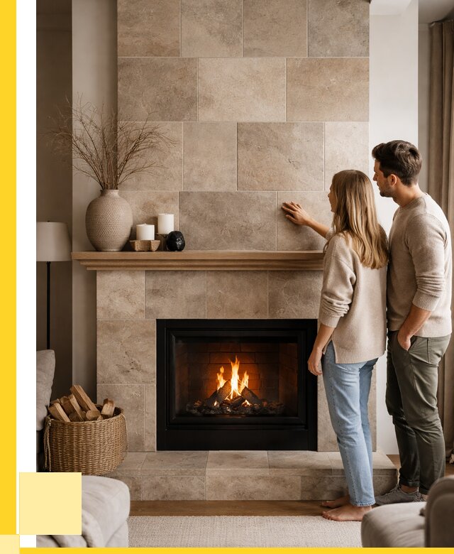 Облицовка каминов керамогранитом в Альметьевске от 4671 р. | ЭриданЛьм