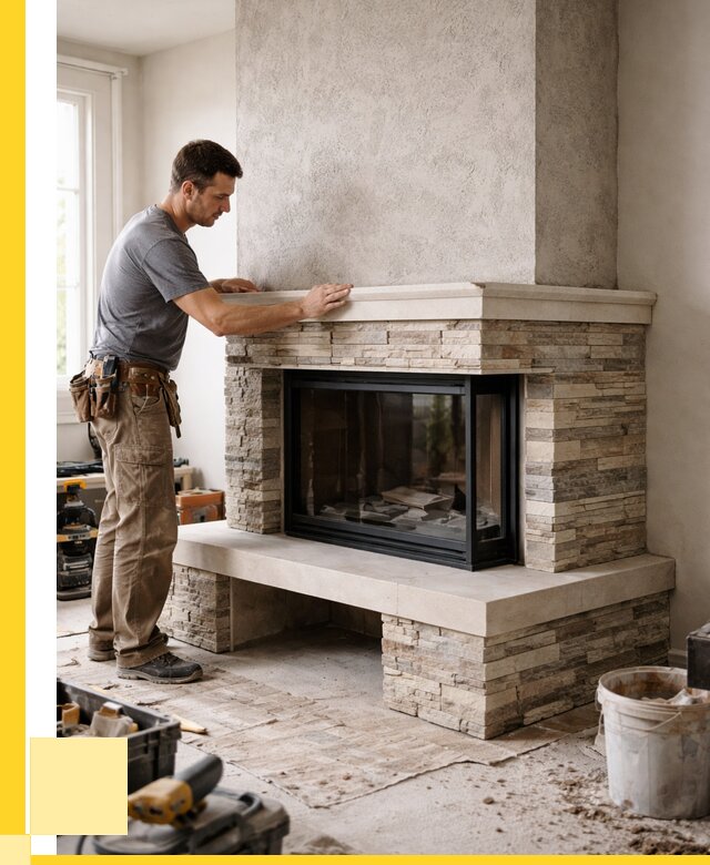 Изготовление каминов под ключ в Альметьевске от 155700 р. | ЭриданЛьм