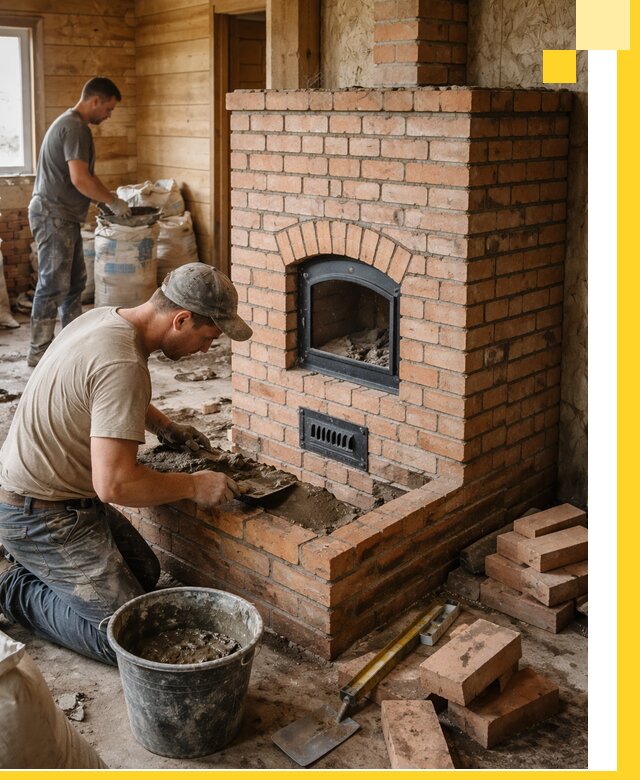 Профессиональное строительство печей в Альметьевске под ключ