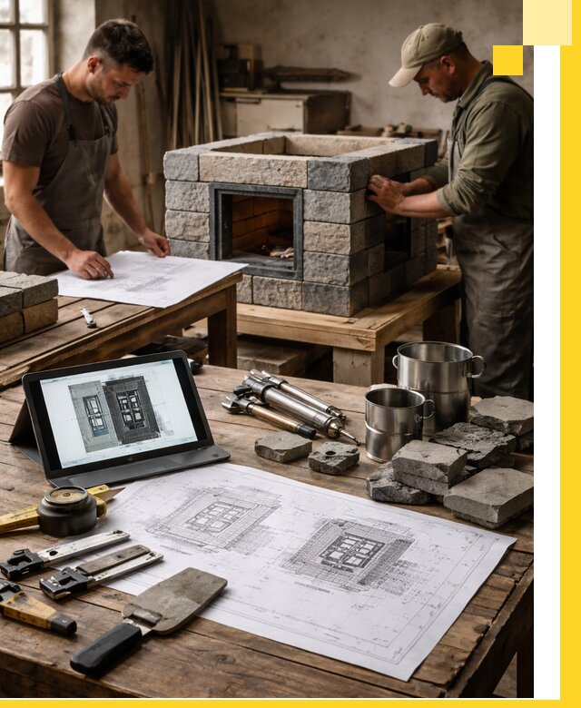 Разработка проектов печей с согласованием и монтажом в Альметьевске