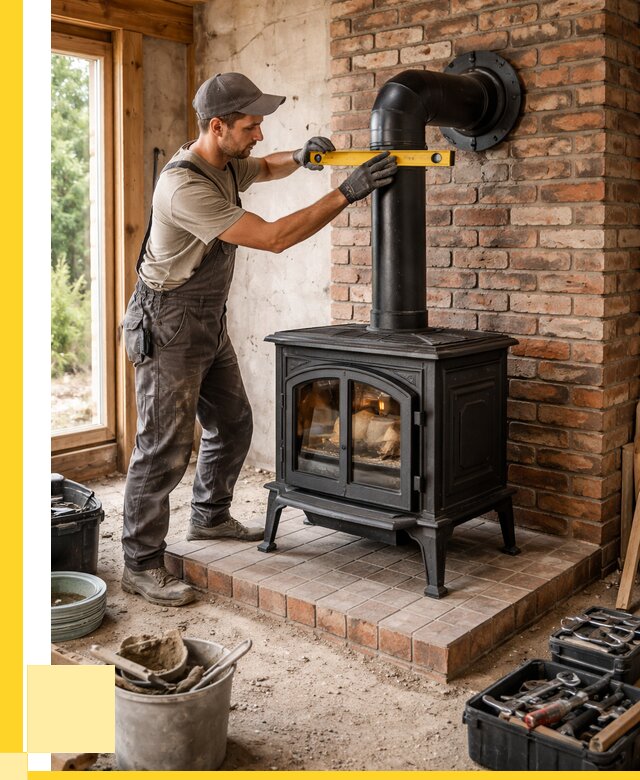 Монтаж печей установка банной печи в Альметьевске от 15570 р. | ЭриданЛьм