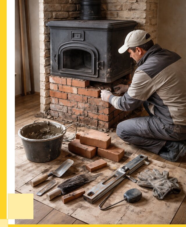 Ремонт печей в Альметьевске от 12456 р., услуги печника ЭриданЛьм