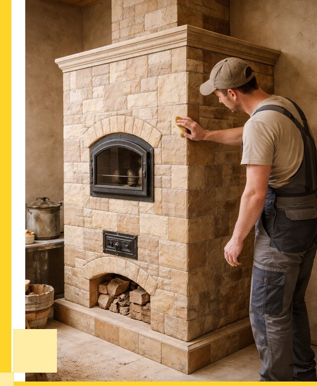 Облицовка печей в Альметьевске от 4671 р. под ключ | ЭриданЛьм