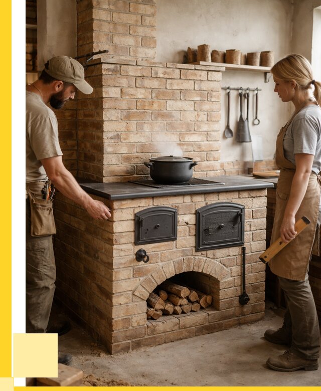 Варочно отопительные печи в Альметьевске от 93420 р. | ЭриданЛьм