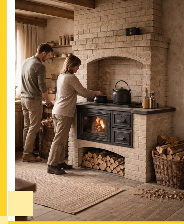 Печи с плитой в Альметьевске от 46710 р. | ЭриданЛьм — кирпичная печь