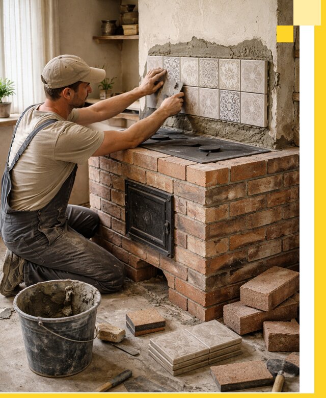 Печи с плитой на заказ монтаж гарантия и сервис в Альметьевске