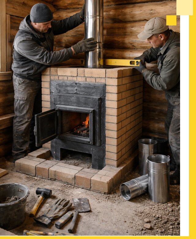 Проектирование, изготовление и установка банных печей в Альметьевске