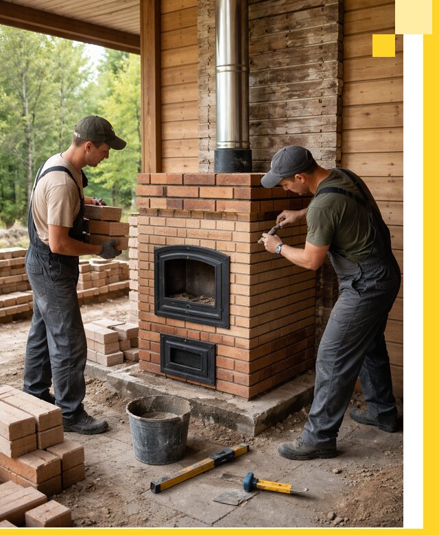 Производство и установка дачных печей под ключ в Альметьевске