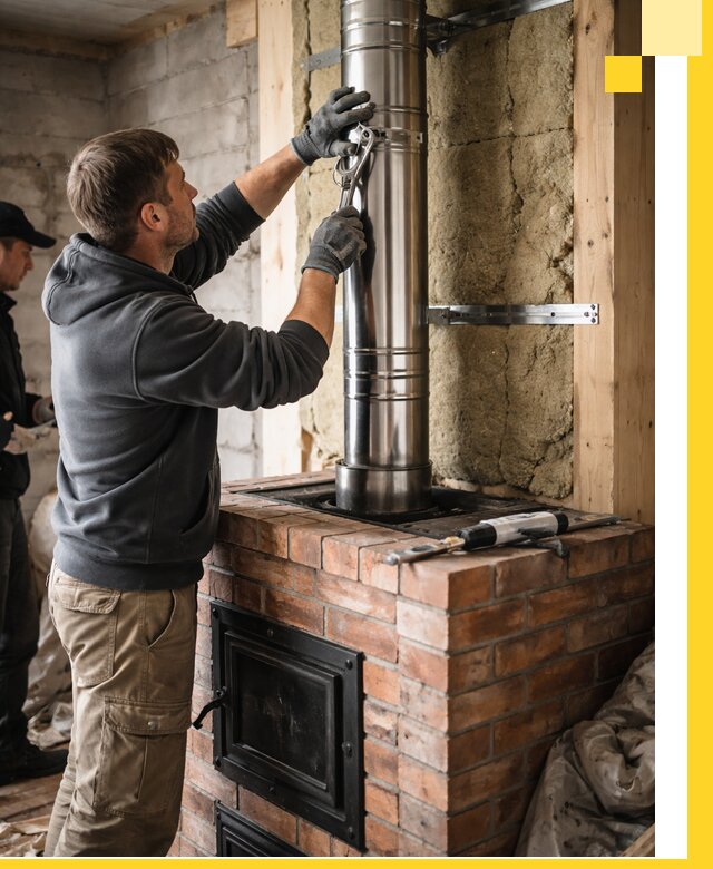 Изготовление и монтаж печей и дымоходов под ключ в Альметьевске