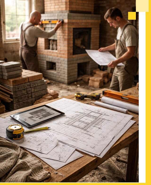 Проекты печей и каминов с индивидуальным дизайном в Альметьевске