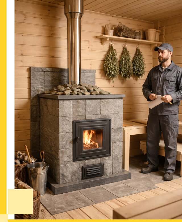 Печи для бани под ключ в Альметьевске от 124560 р. | ЭриданЛьм