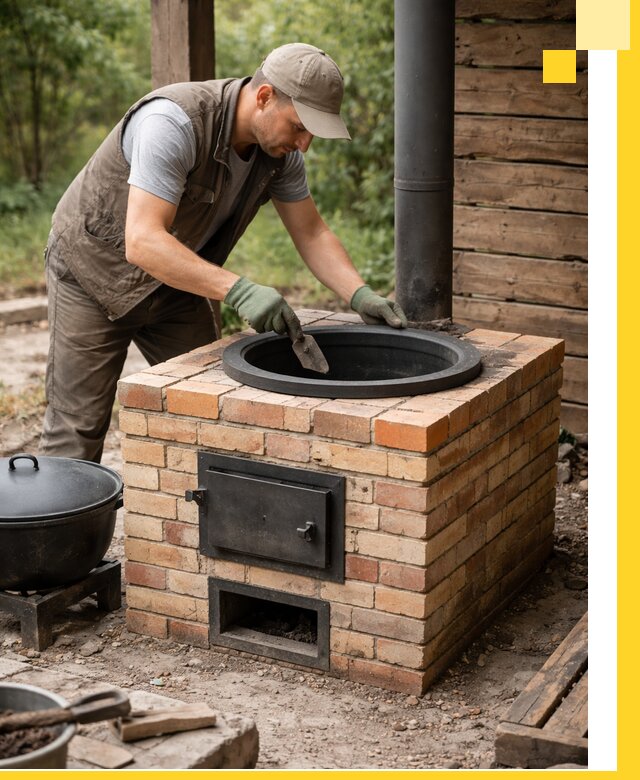 Изготовление и установка печей для казана в Альметьевске под ключ