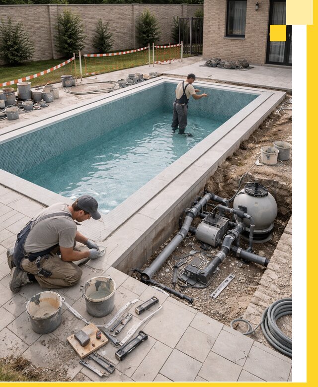 Строительство бассейнов под ключ в Альметьевске: проекты и монтаж