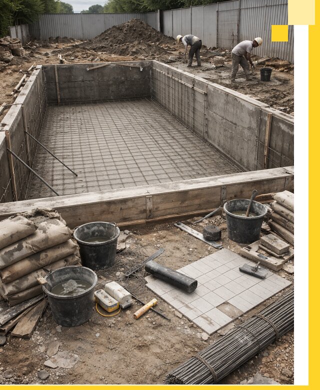 Строительство бассейнов под ключ в Альметьевске, дизайн и монтаж