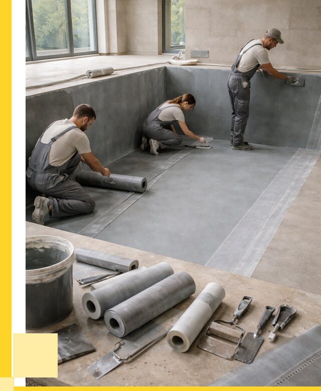 Гидроизоляция бассейнов в Альметьевске от 2076 р., ЭриданЛьм