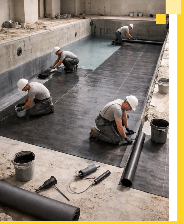 Профессиональная гидроизоляция бассейнов и чаш в Альметьевске под ключ