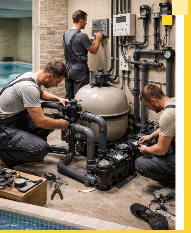 Комплексное оборудование для бассейнов под ключ в Альметьевске