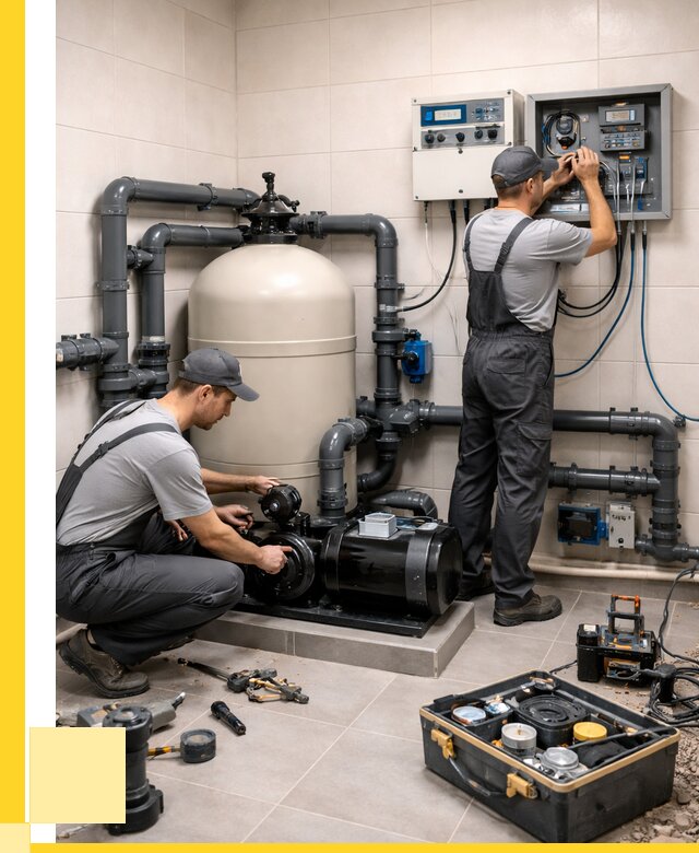 Монтаж оборудования для бассейнов в Альметьевске от 41520 р. | ЭриданЛьм