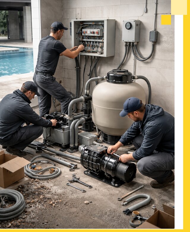 Профессиональный монтаж оборудования для бассейнов в Альметьевске