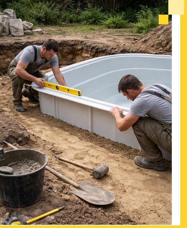 Производство и установка пластиковых бассейнов в Альметьевске под ключ