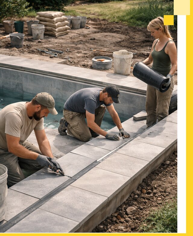 Строительство и монтаж уличных бассейнов под ключ в Альметьевске