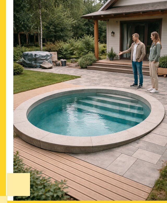 Бассейн на даче под ключ в Альметьевске от 207600 р., ЭриданЛьм