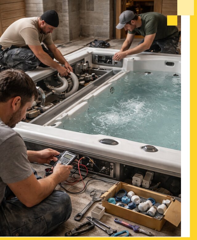 Гидромассажные бассейны под ключ в Альметьевске, дизайн и монтаж