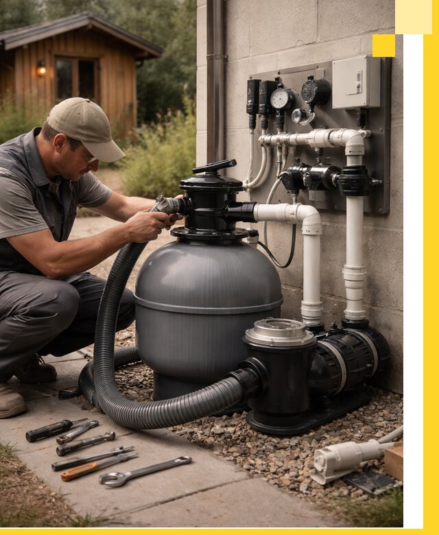 Продажа и монтаж фильтров и насосов для бассейнов в Альметьевске