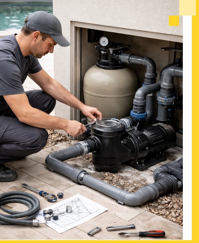 Поставка, монтаж и сервис насосов для бассейнов в Альметьевске