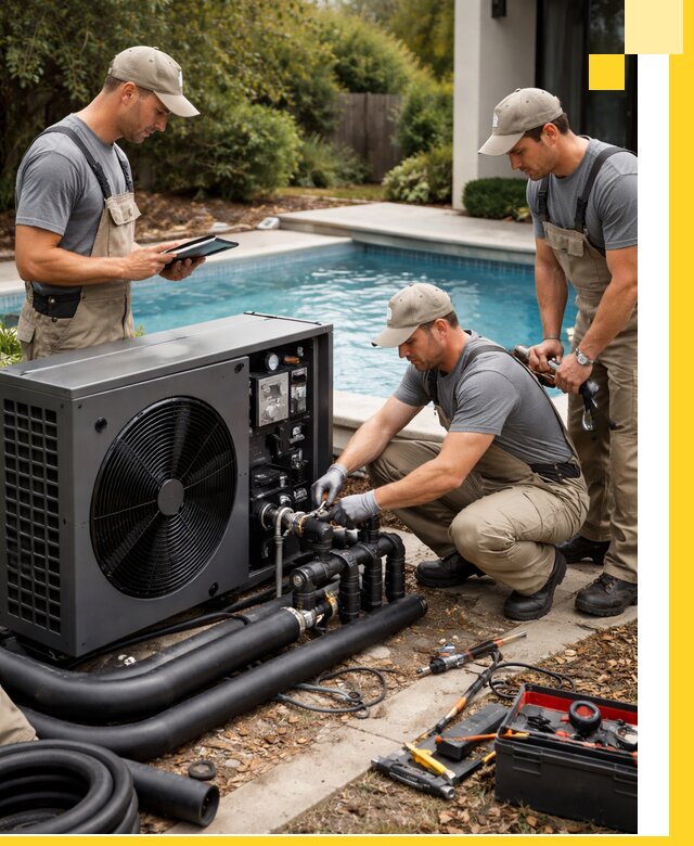 Проектирование и установка тепловых насосов для бассейнов в Альметьевске