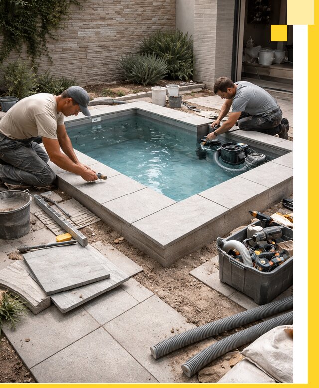 Мини бассейны под ключ в Альметьевске, дизайн и установка