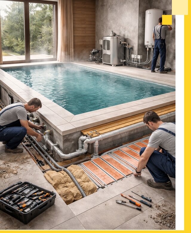 Проектирование и строительство тёплых бассейнов в Альметьевске