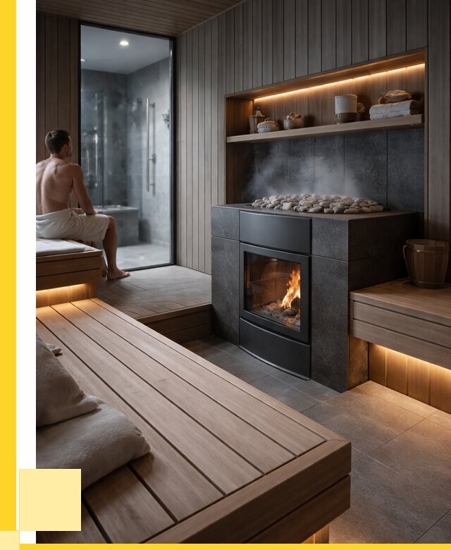Проект сауны в частном доме в Альметьевске от 36330 р. | ЭриданЛьм