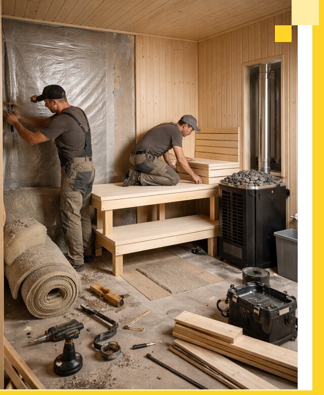 Проекты саун под ключ в Альметьевске дизайн и строительство