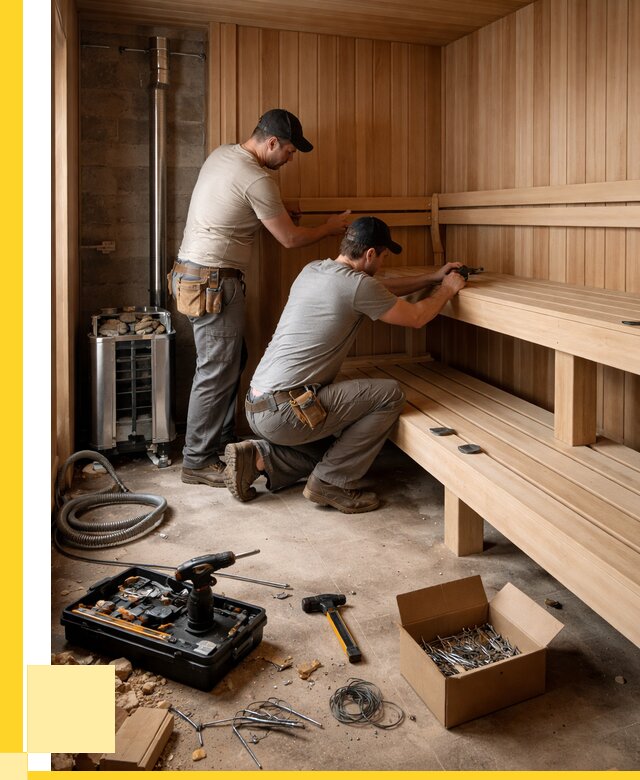 Монтаж саун под ключ в Альметьевске от 124560 р. | ЭриданЛьм