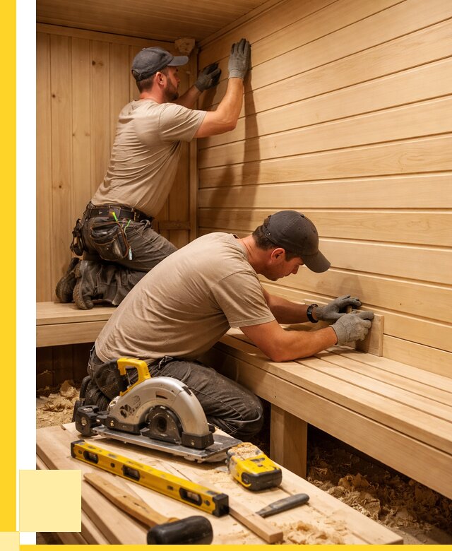 Обшивка саун вагонкой в Альметьевске от 2595 р. | ЭриданЛьм