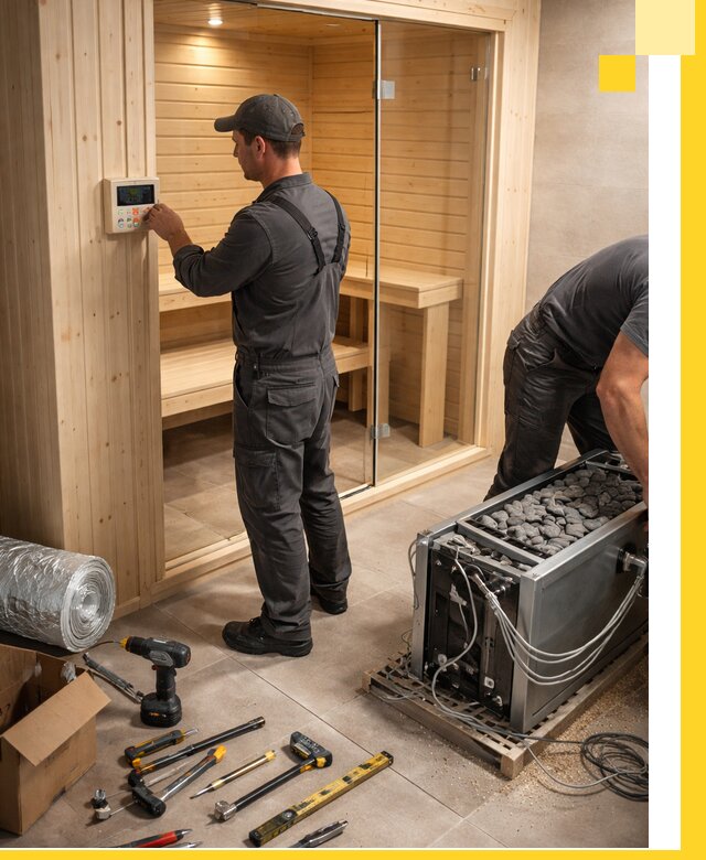 Поставка, установка и монтаж электрических саун в Альметьевске