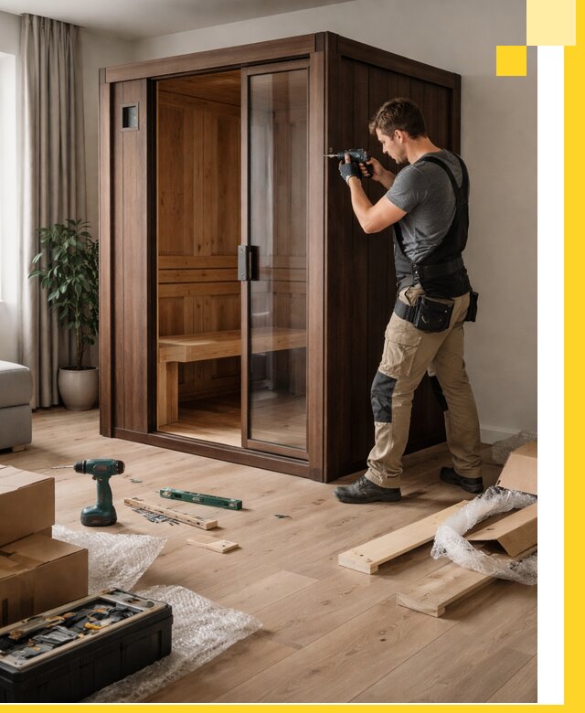 Установка и производство мини саун под ключ в Альметьевске