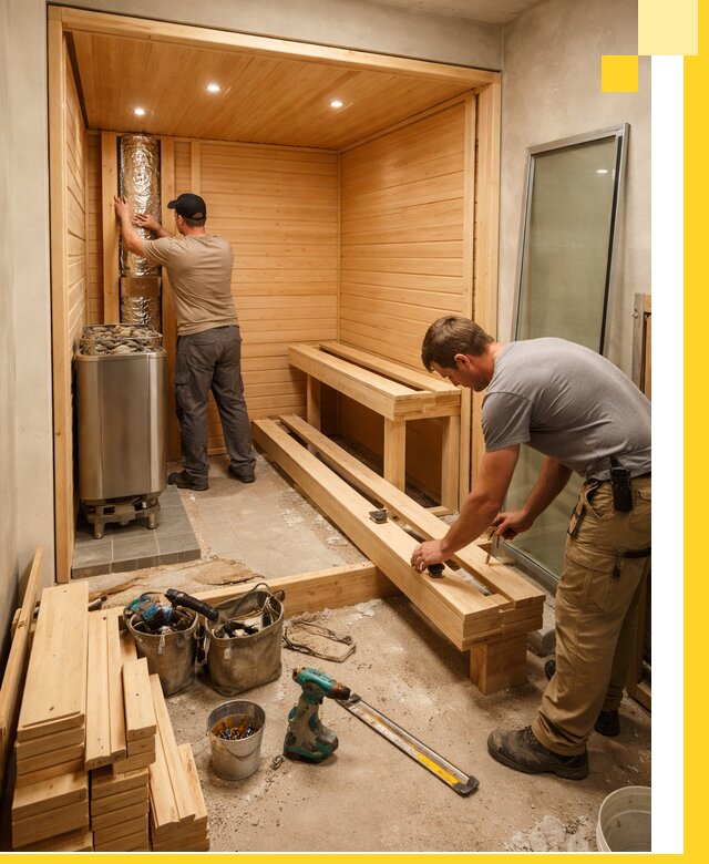 Проектирование и установка домашних саун под ключ в Альметьевске