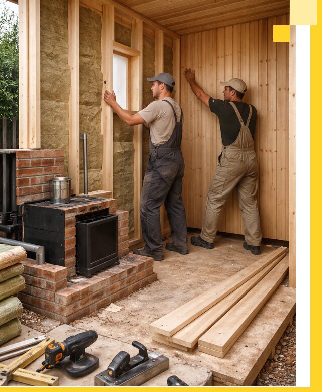 Строительство и установка дачных саун под ключ в Альметьевске