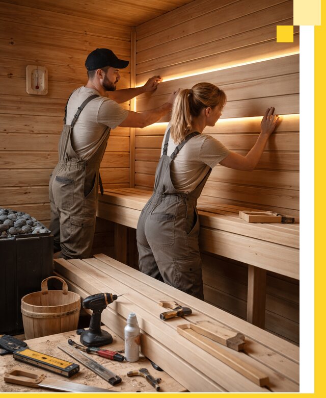 Дизайн саун и бань под ключ с индивидуальным проектом в Альметьевске